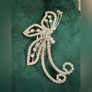 Sparkling Crystal Butterfly Hair Clip Barrette